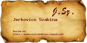 Jerkovics Szabina névjegykártya